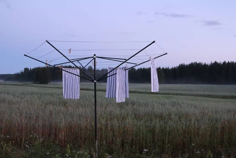 Varax kuivausteline 122 5-sak. harmaa