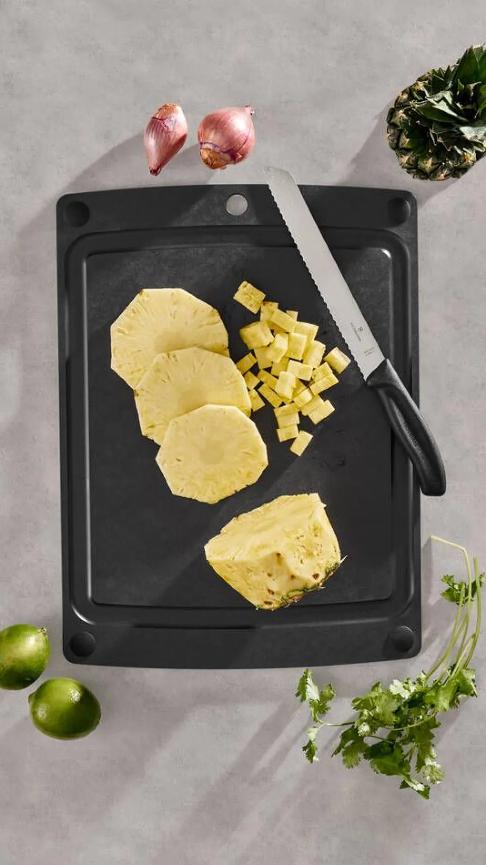 Victorinox leikkuulauta All-in-One 44,5 x 33 cm musta