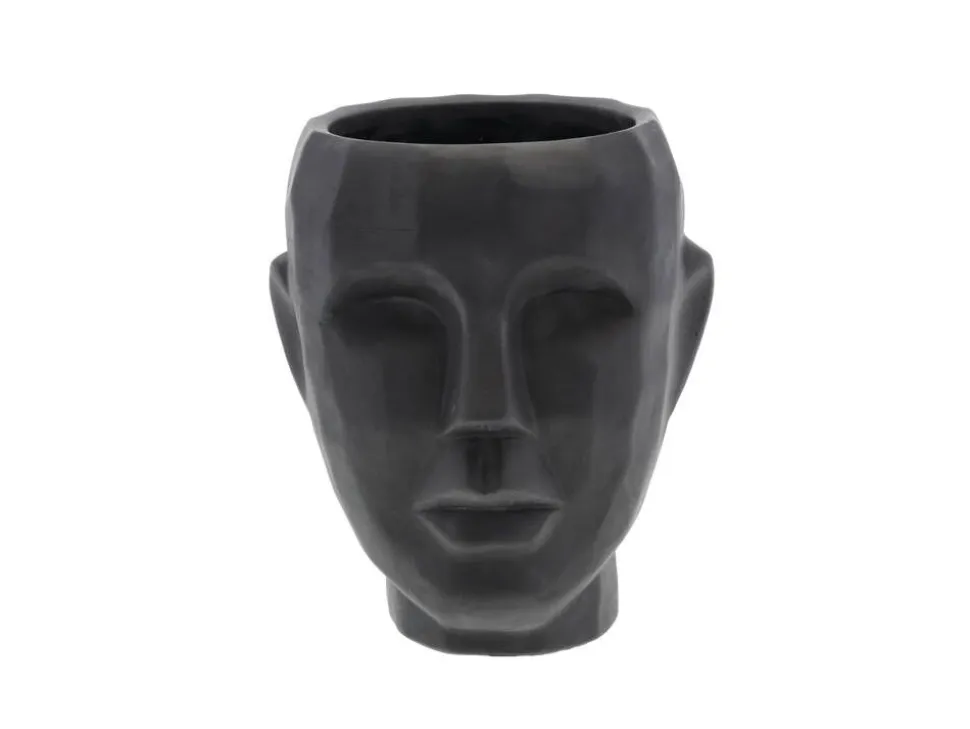 Villa Collection Vern ruukku 22,5 cm sementti musta