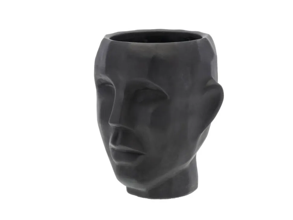 Villa Collection Vern ruukku 22,5 cm sementti musta
