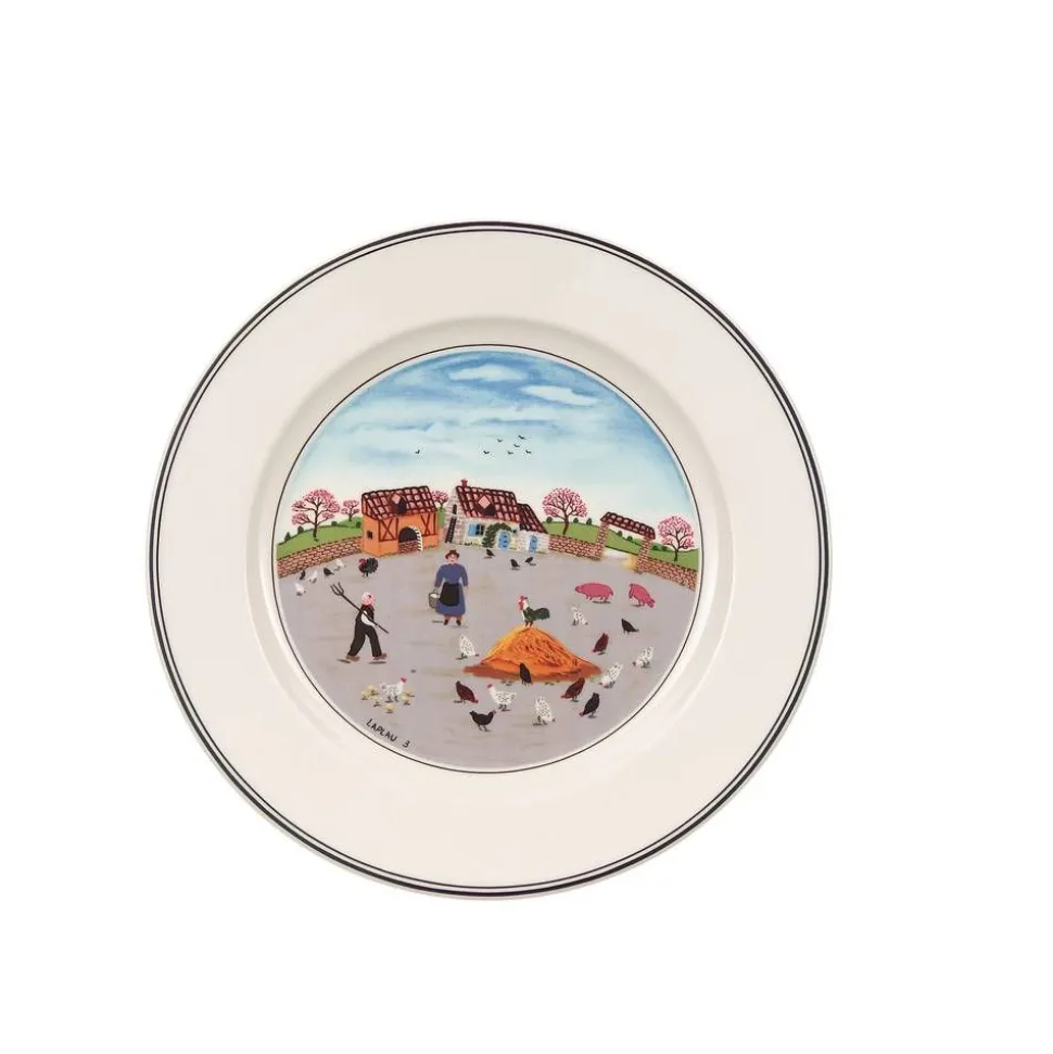 Villeroy&Boch Design Naif Lautanen 21cm Poultry farm