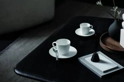 Villeroy&Boch Manufacture Rock espressokuppi ja -alunen valkoinen