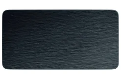 Villeroy&Boch Manufacture Rock Tarjoilulautanen 35x18x1 cm musta