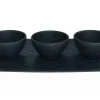 Villeroy&Boch Manufacture Rock Dippikulhosetti musta 4-os.