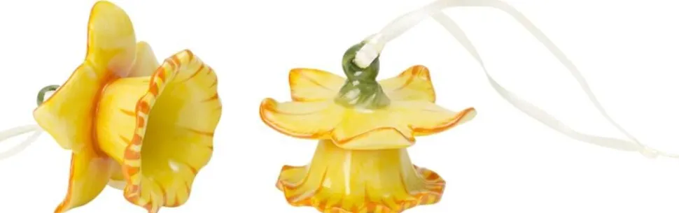 Villeroy&Boch pääsiäiskoriste narsissit 2-os. 4 cm