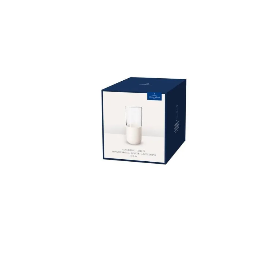 Villeroy&Boch Manufacture Rock juomalasi 0,37 l 4-os. valkoi