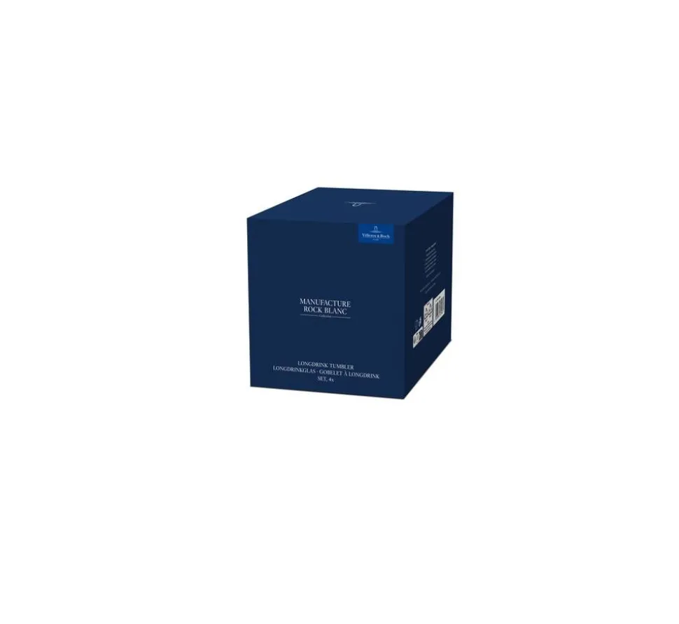 Villeroy&Boch Manufacture Rock juomalasi 0,37 l 4-os. valkoi