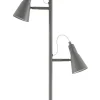 Virvatuli lattiavalaisin Solina 2-os. 155 cm mattaharmaa