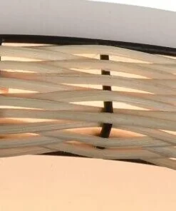 Virvatuli plafondi Rosa 1 LED 30 cm rottinki