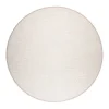 VM-Carpet Aho 72 beige, kapea pellavakantti Ø 240 cm