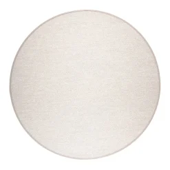 VM-Carpet Aho 72 beige, kapea pellavakantti Ø 200 cm