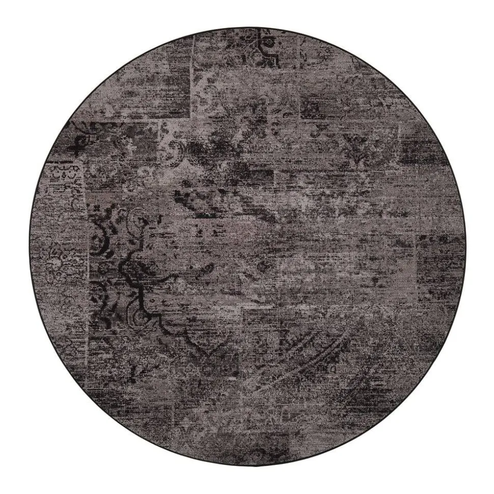 VM-Carpet matto Rustiikki ø 240 cm 98 musta