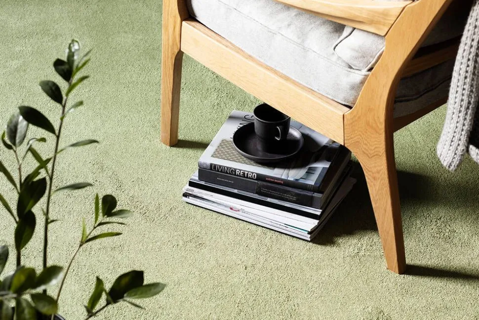 VM-Carpet Satine 572 vihreä, 133*200 cm, kantti 5784
