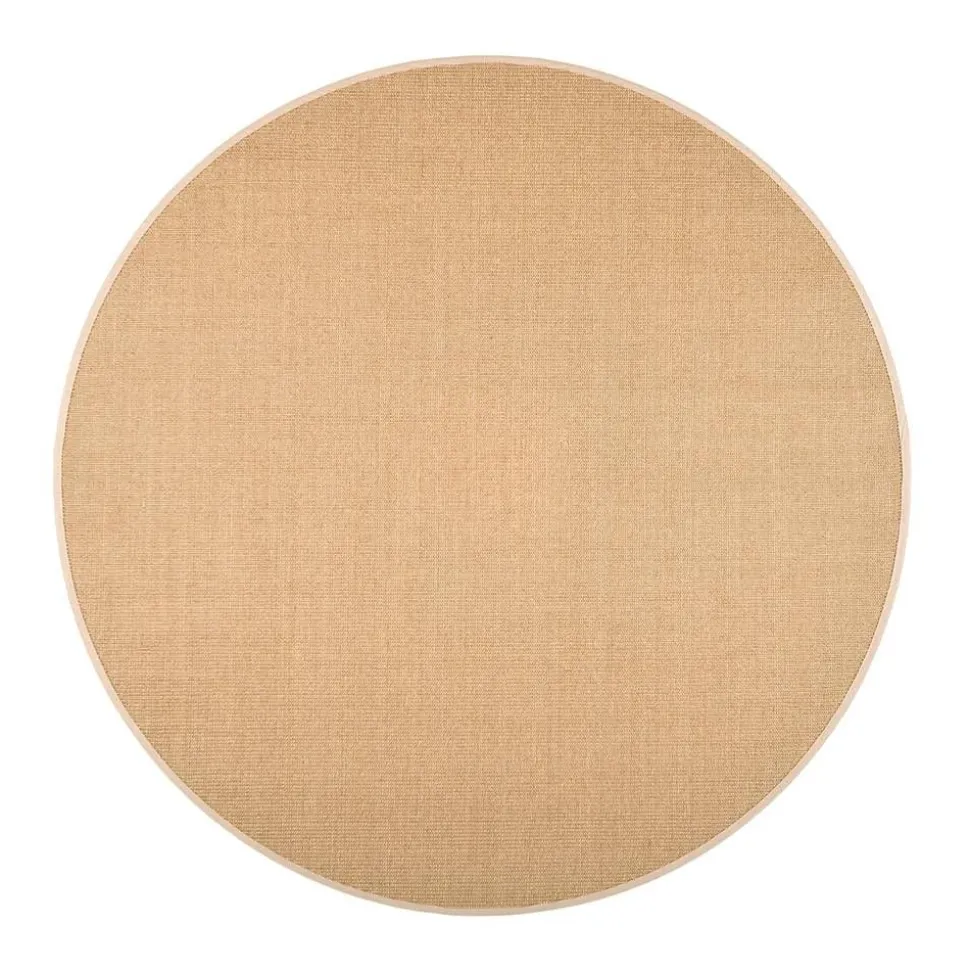 VM-Carpet matto Sisal Ø 200 cm beige-harmaa