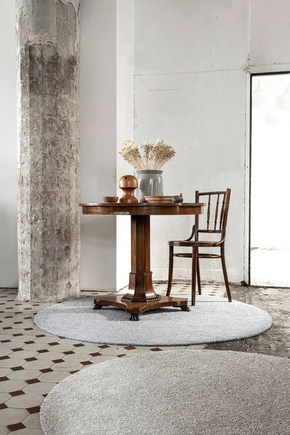 VM-Carpet matto Viita Ø 200 cm beige