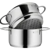 WMF Mini kattila 1,5 L höyrytyskorilla ja kannella
