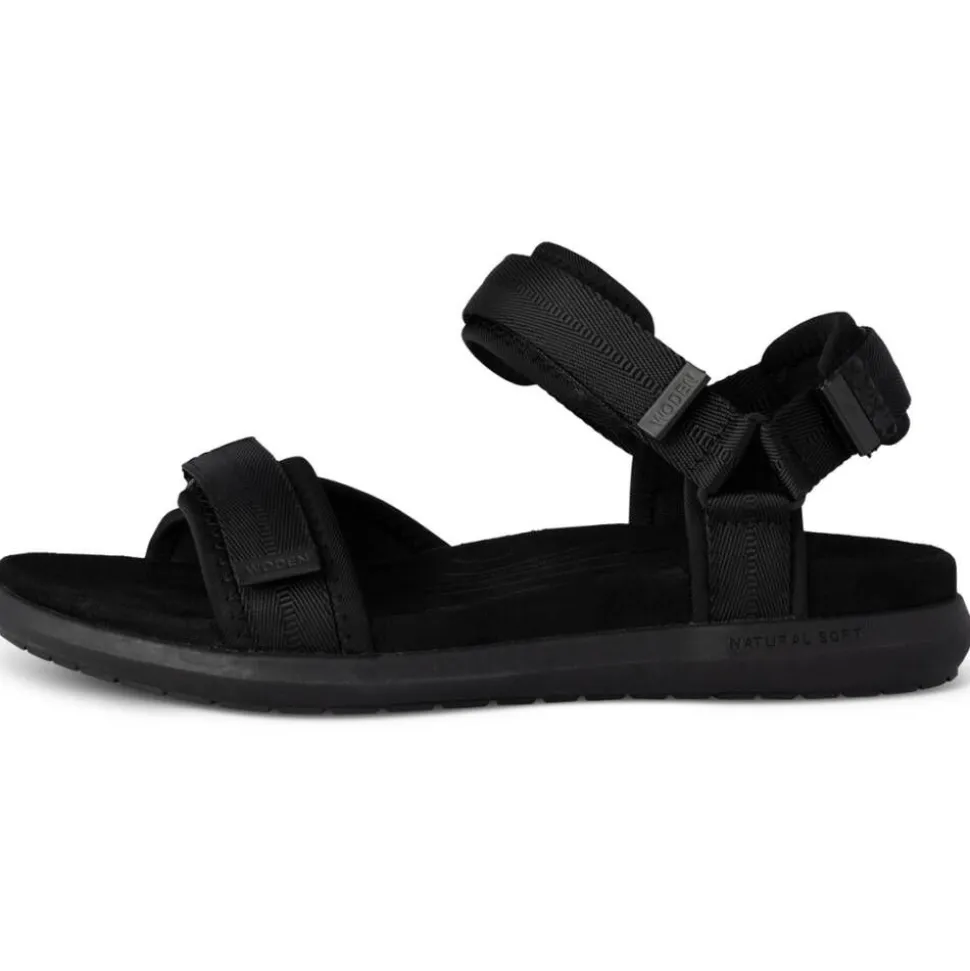 Woden sandaalit Line Lite Black