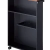 Yamazaki kapea hyllykkö pyörillä Tower musta